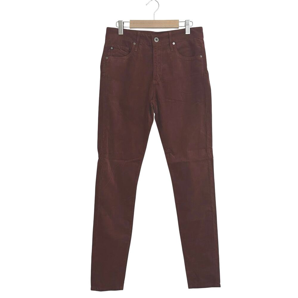 AG Adriano Goldschmied The Farrah Skinny Ankle Corduroy Rust 27 NWOT